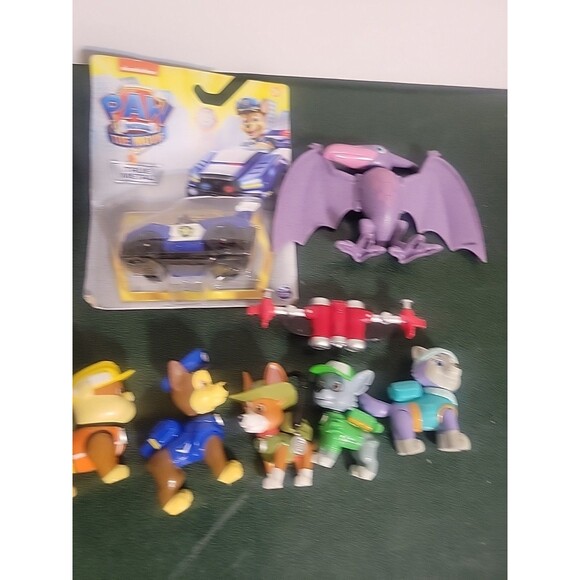 Paw Patrol Mixed Lot Figures Cars Poseable Characters dinosaur etc... - Picture 9 of 16